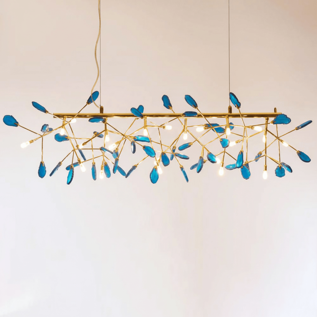 Agate Chandelier Light Fixture-Lighting > Chandeliers & Pendant Lights-casanuva-casanuva