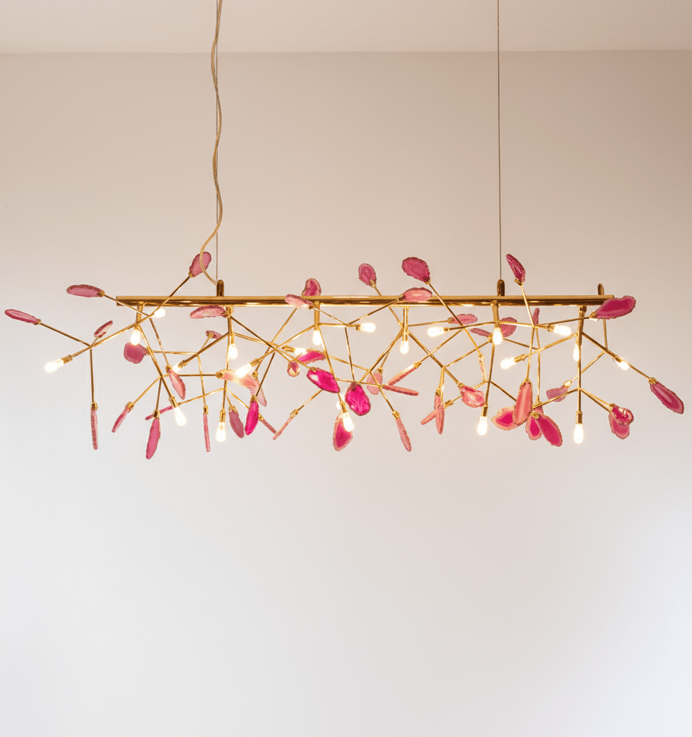 Agate Chandelier Light Fixture-Lighting > Chandeliers & Pendant Lights-casanuva-casanuva