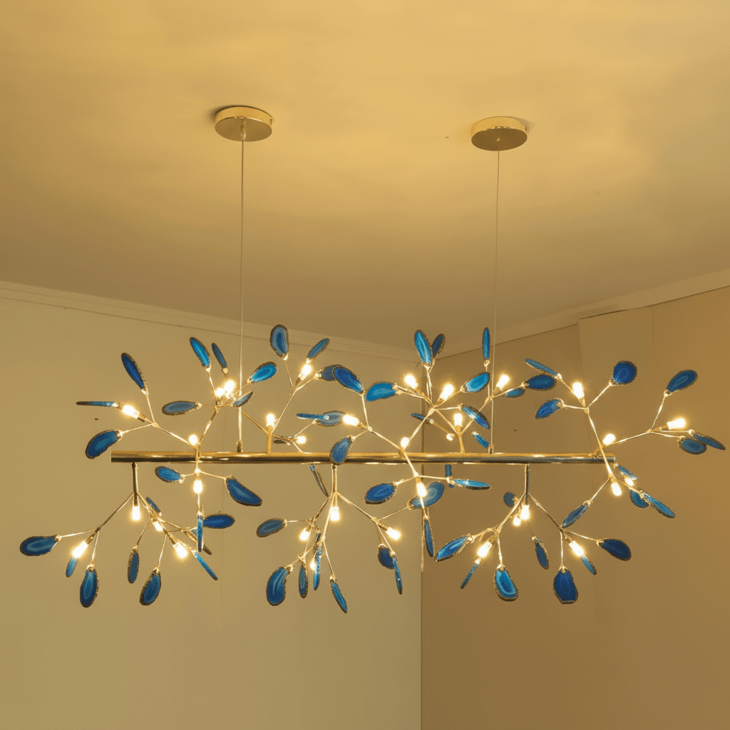 Agate Chandelier Light Fixture-Lighting > Chandeliers & Pendant Lights-casanuva-casanuva