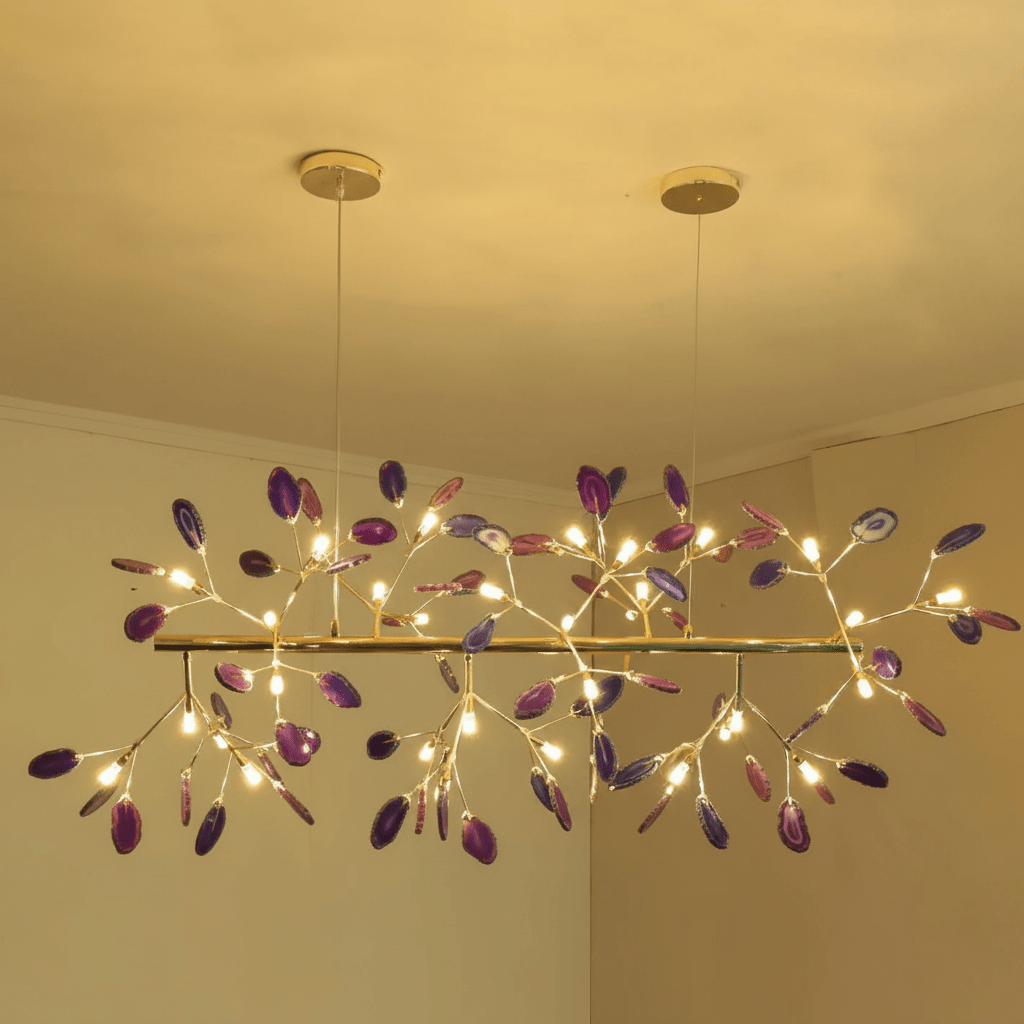 Agate Chandelier Light Fixture-Lighting > Chandeliers & Pendant Lights-casanuva-casanuva
