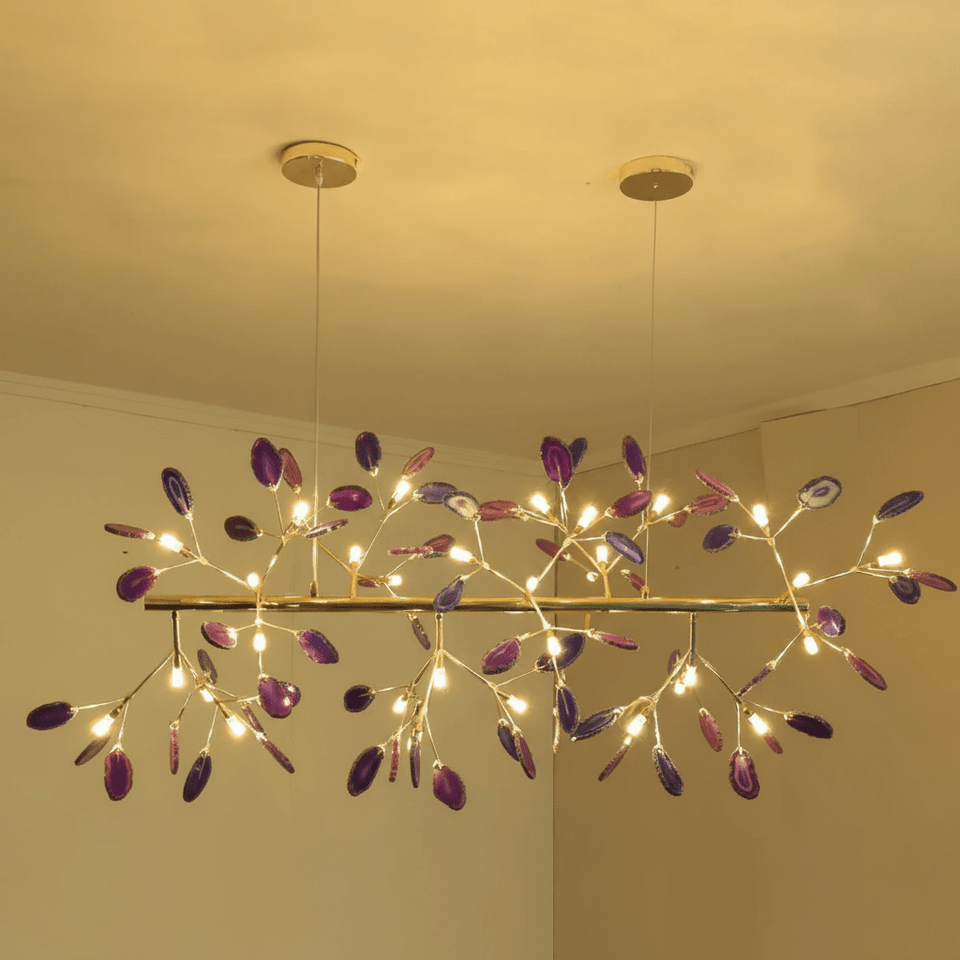 Agate Chandelier Light Fixture-Lighting > Chandeliers & Pendant Lights-casanuva-casanuva