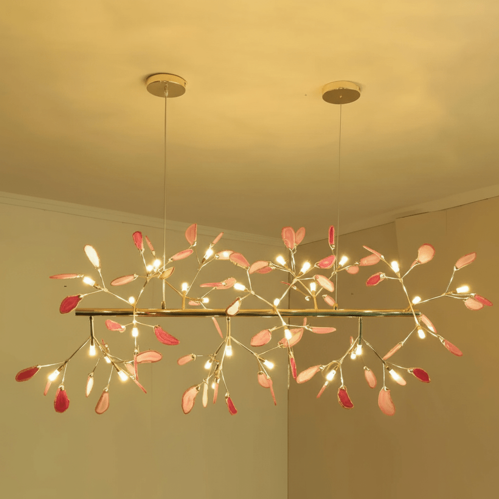 Agate Chandelier Light Fixture-Lighting > Chandeliers & Pendant Lights-casanuva-casanuva