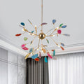 Agate Chandelier Light Fixture-Lighting > Chandeliers & Pendant Lights-casanuva-casanuva