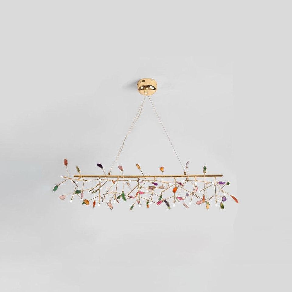 Agate Chandelier Light Fixture-Lighting > Chandeliers & Pendant Lights-casanuva-24 heads 130cmx50cm-Multicolor-casanuva