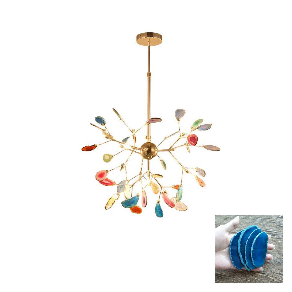 Agate Chandelier Light Fixture-Lighting > Chandeliers & Pendant Lights-casanuva-casanuva