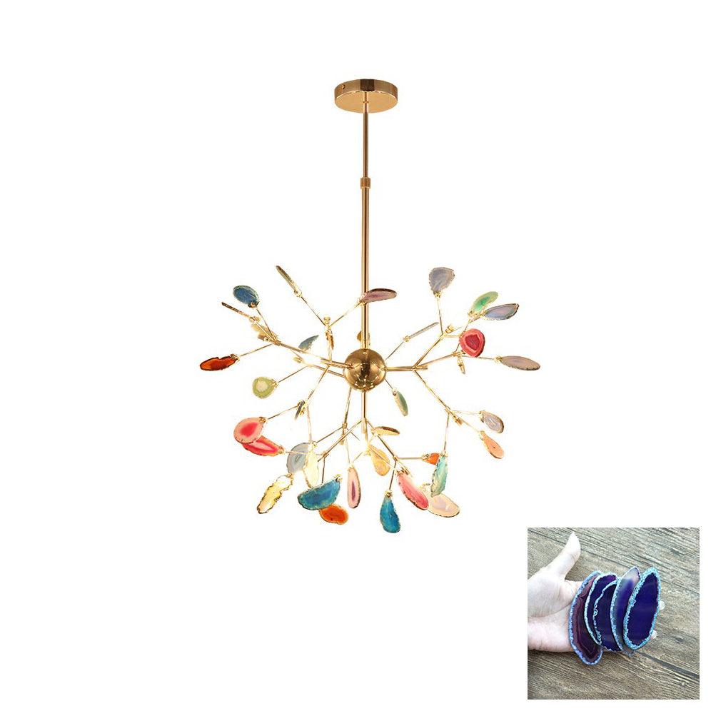 Agate Chandelier Light Fixture-Lighting > Chandeliers & Pendant Lights-casanuva-casanuva