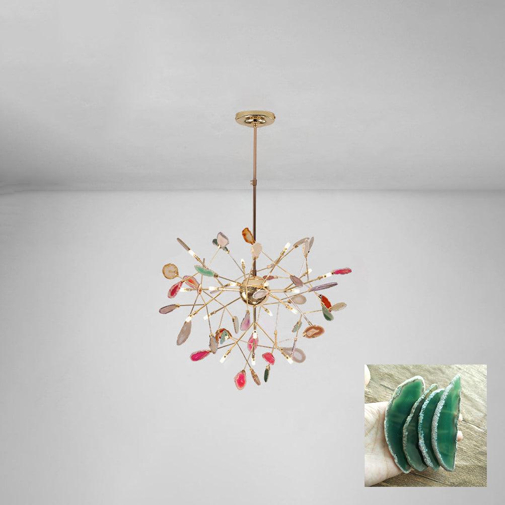 Agate Chandelier Light Fixture-Lighting > Chandeliers & Pendant Lights-casanuva-casanuva