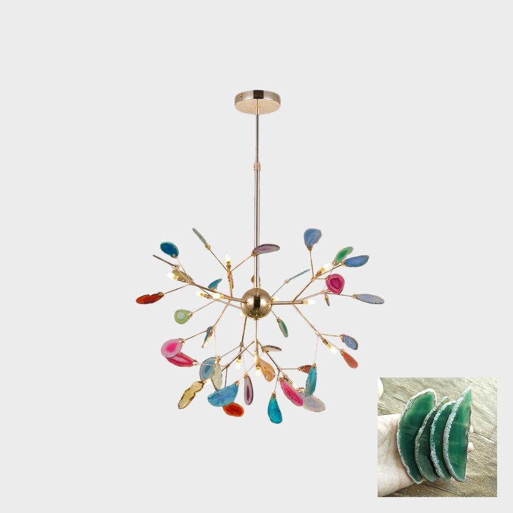 Agate Chandelier Light Fixture-Lighting > Chandeliers & Pendant Lights-casanuva-casanuva