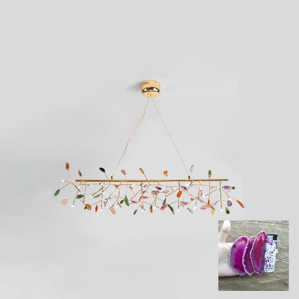 Agate Chandelier Light Fixture-Lighting > Chandeliers & Pendant Lights-casanuva-casanuva