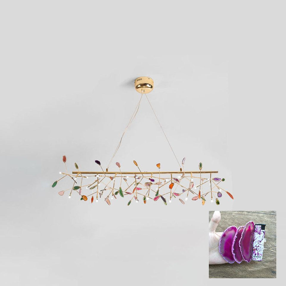 Agate Chandelier Light Fixture-Lighting > Chandeliers & Pendant Lights-casanuva-casanuva