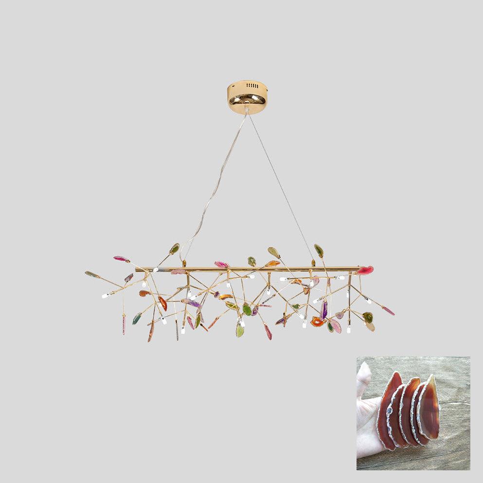 Agate Chandelier Light Fixture-Lighting > Chandeliers & Pendant Lights-casanuva-casanuva