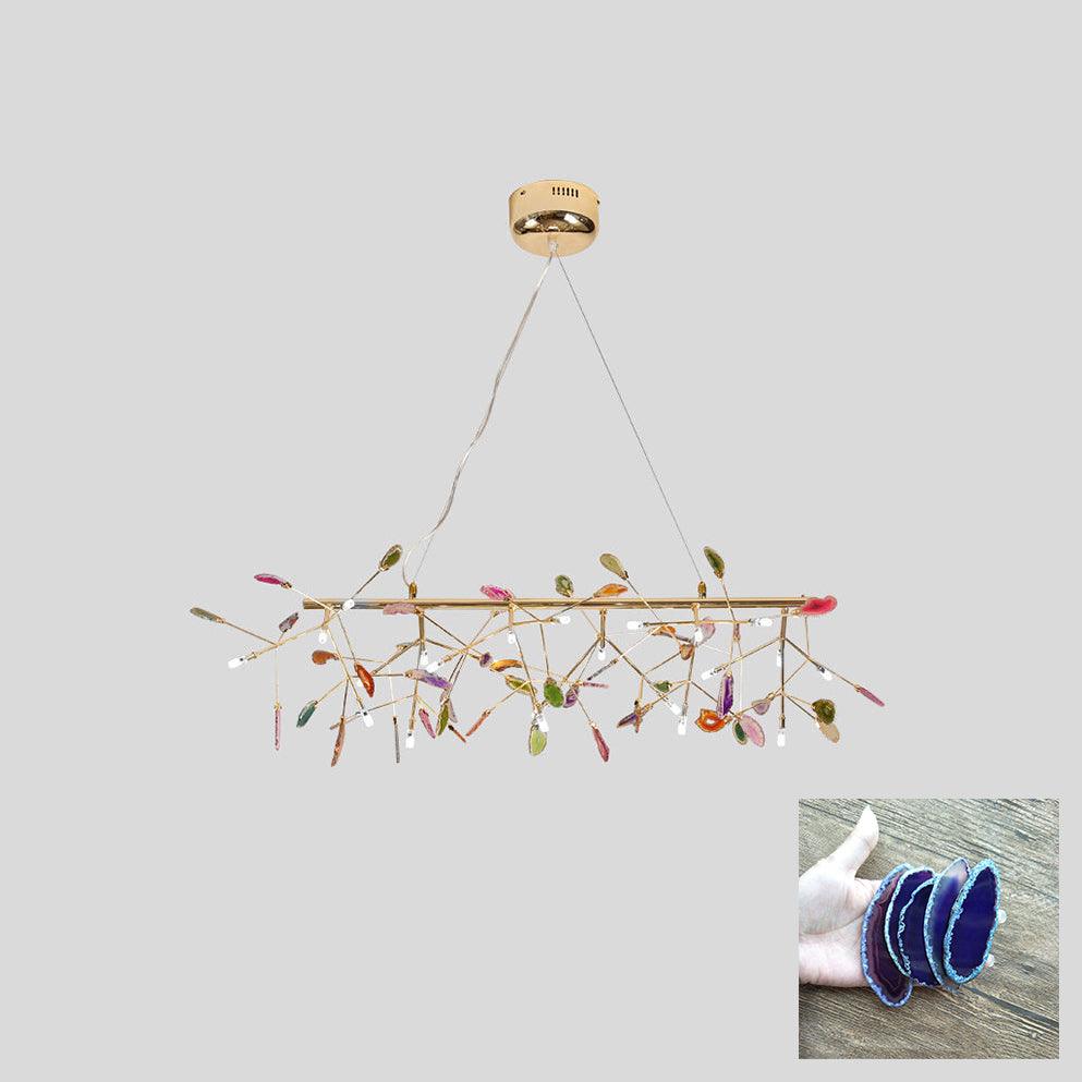Agate Chandelier Light Fixture-Lighting > Chandeliers & Pendant Lights-casanuva-casanuva