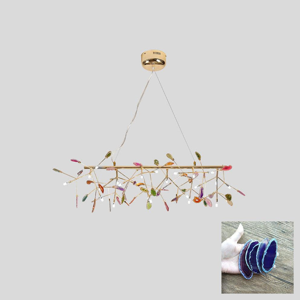 Agate Chandelier Light Fixture-Lighting > Chandeliers & Pendant Lights-casanuva-casanuva