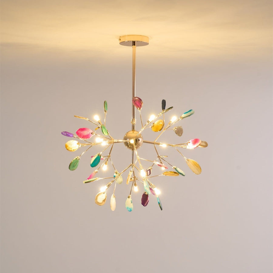 Agate Chandelier Light Fixture-Lighting > Chandeliers & Pendant Lights-casanuva-casanuva