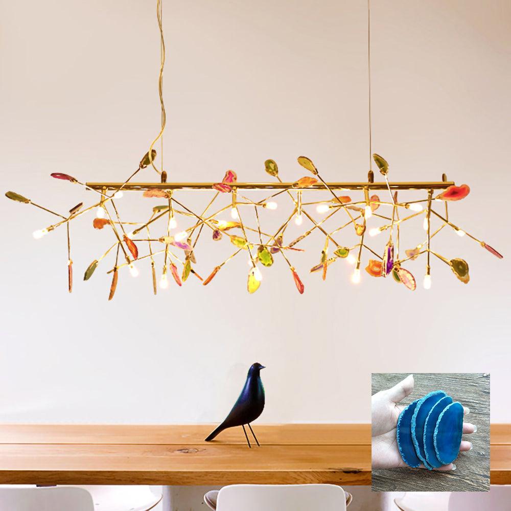 Agate Chandelier Light Fixture-Lighting > Chandeliers & Pendant Lights-casanuva-casanuva