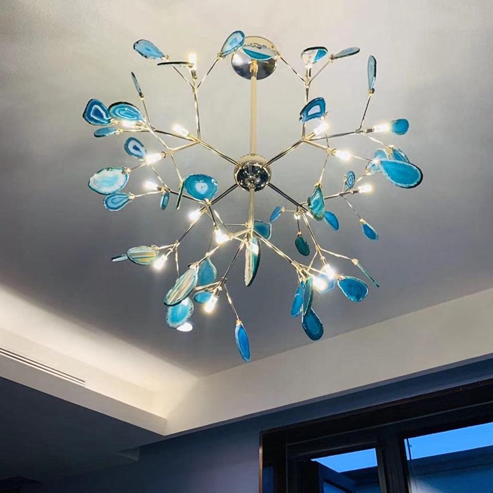 Agate Chandelier Light Fixture-Lighting > Chandeliers & Pendant Lights-casanuva-casanuva