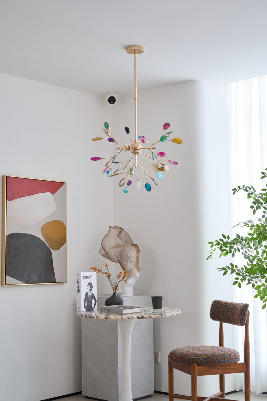 Agate Chandelier Light Fixture-Lighting > Chandeliers & Pendant Lights-casanuva-casanuva