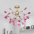 Agate Chandelier Light Fixture-Lighting > Chandeliers & Pendant Lights-casanuva-casanuva