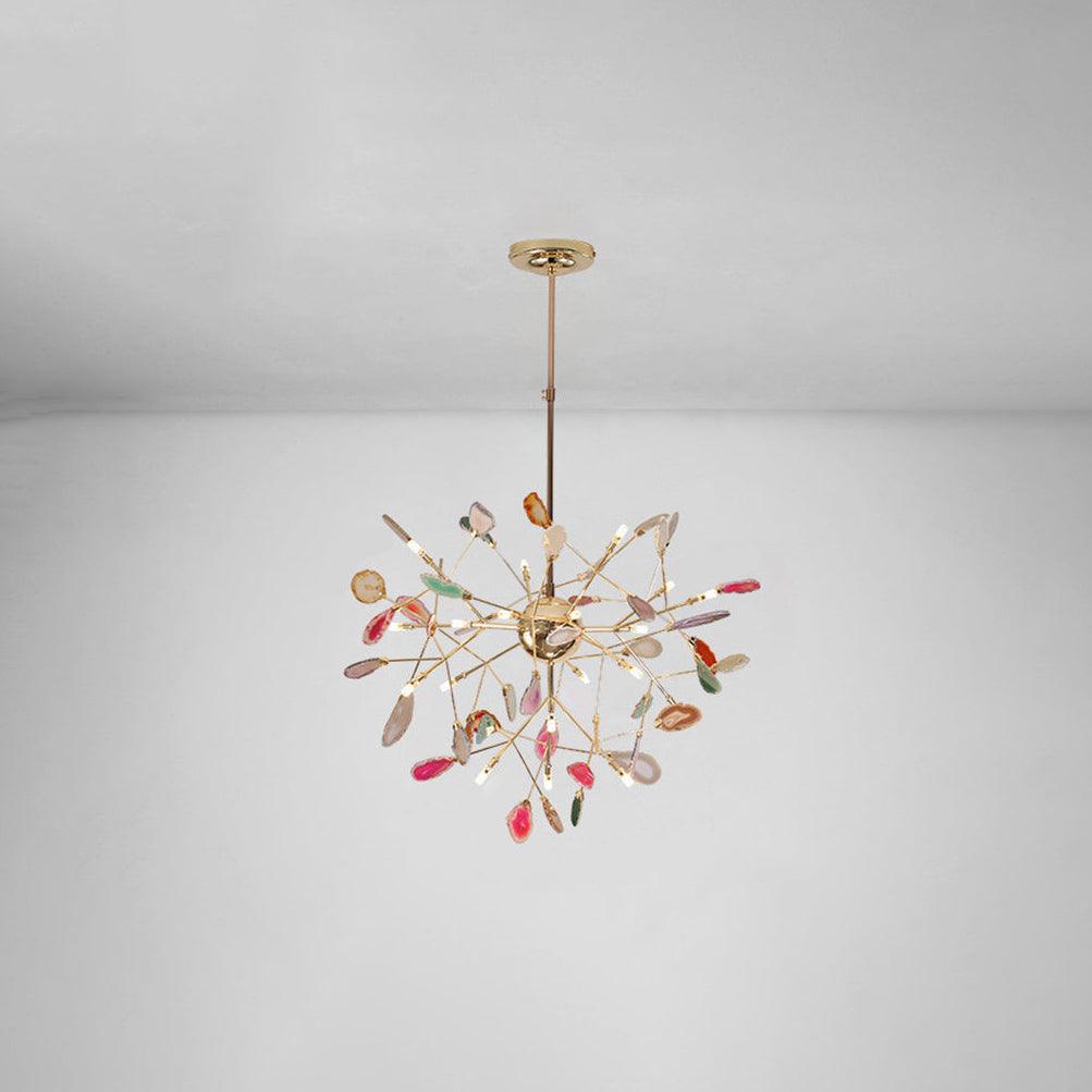Agate Chandelier Light Fixture-Lighting > Chandeliers & Pendant Lights-casanuva-casanuva