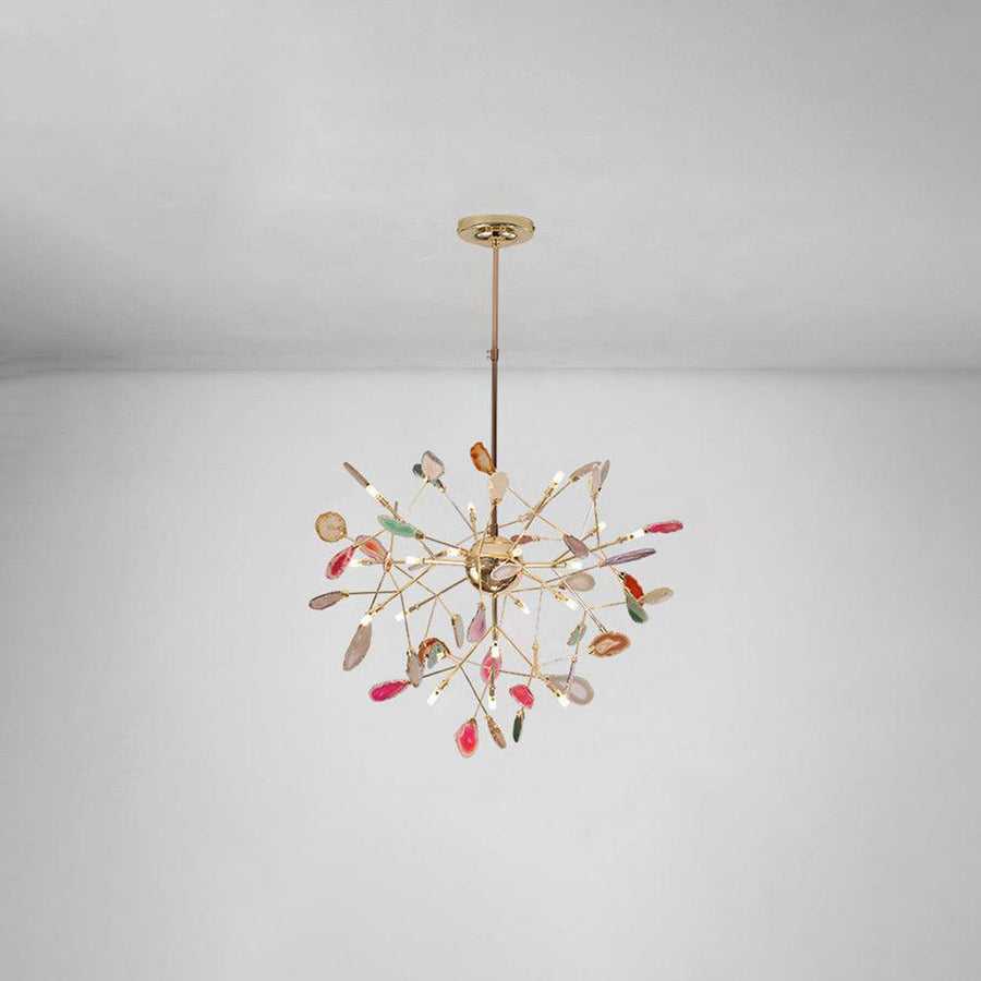 Agate Chandelier Light Fixture-Lighting > Chandeliers & Pendant Lights-casanuva-casanuva