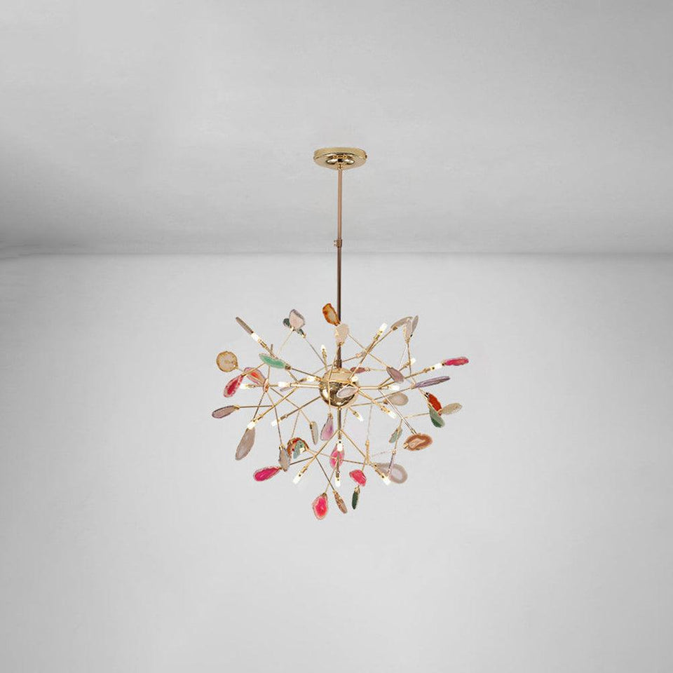 Agate Chandelier Light Fixture-Lighting > Chandeliers & Pendant Lights-casanuva-casanuva