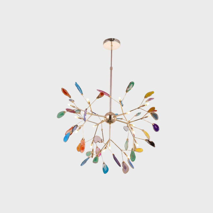 Agate Chandelier Light Fixture-Lighting > Chandeliers & Pendant Lights-casanuva-casanuva