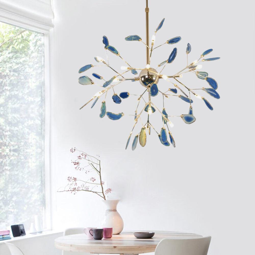 Agate Chandelier Light Fixture-Lighting > Chandeliers & Pendant Lights-casanuva-casanuva