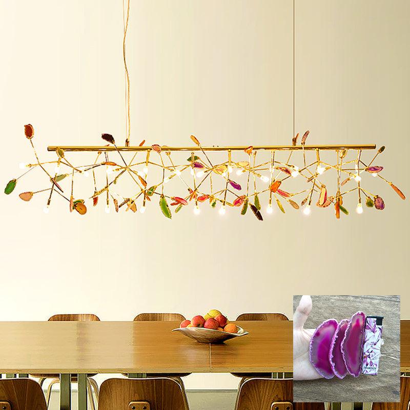 Agate Chandelier Light Fixture-Lighting > Chandeliers & Pendant Lights-casanuva-casanuva