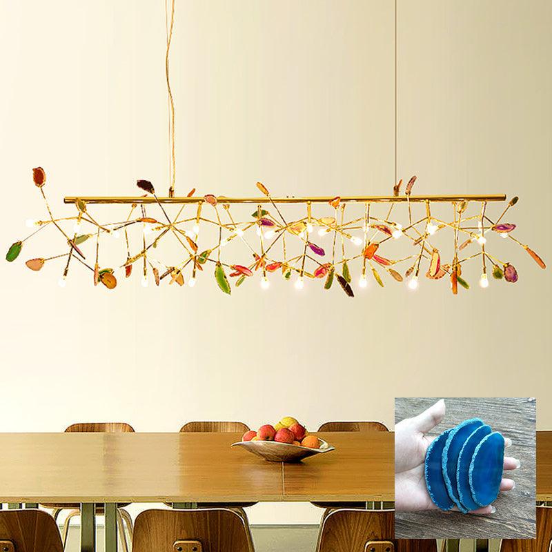 Agate Chandelier Light Fixture-Lighting > Chandeliers & Pendant Lights-casanuva-casanuva