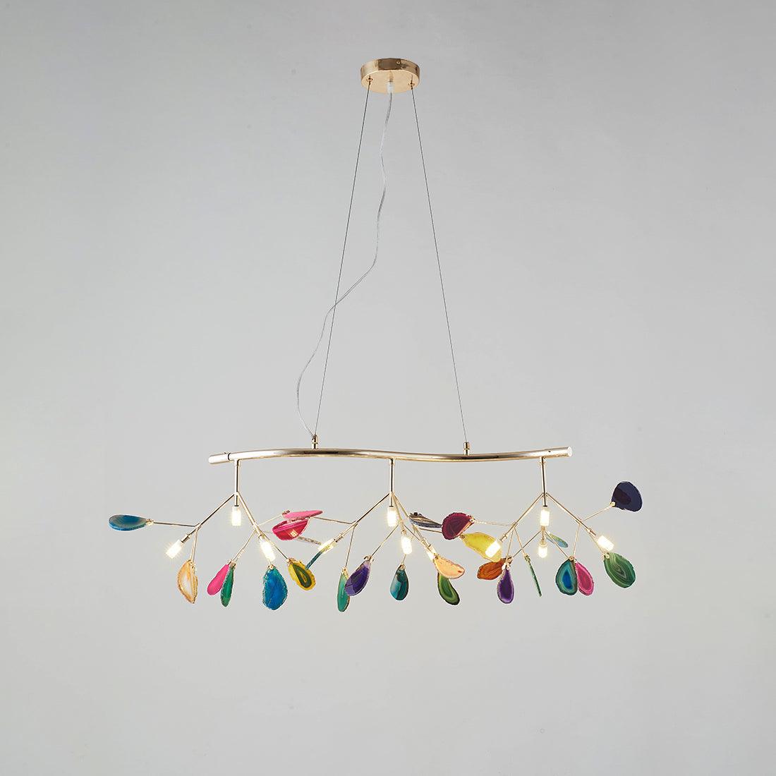 Agate Chandelier Light Fixture-Lighting > Chandeliers & Pendant Lights-casanuva-casanuva