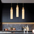 Alabaster Brass Pendant Lamp-Lighting > Pendant Lights-casanuva-casanuva