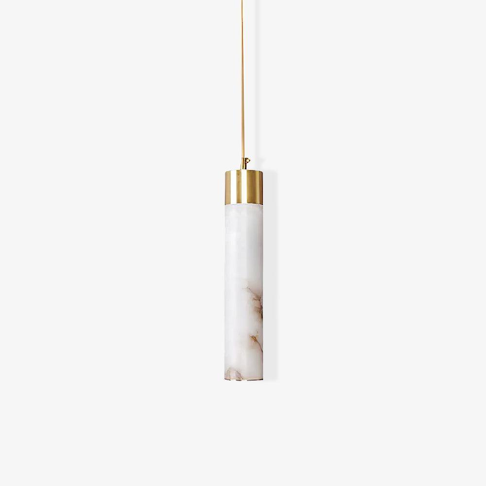 Alabaster Brass Pendant Lamp-Lighting > Pendant Lights-casanuva-casanuva