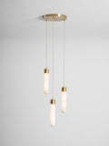 Alabaster Brass Pendant Lamp-Lighting > Pendant Lights-casanuva-casanuva
