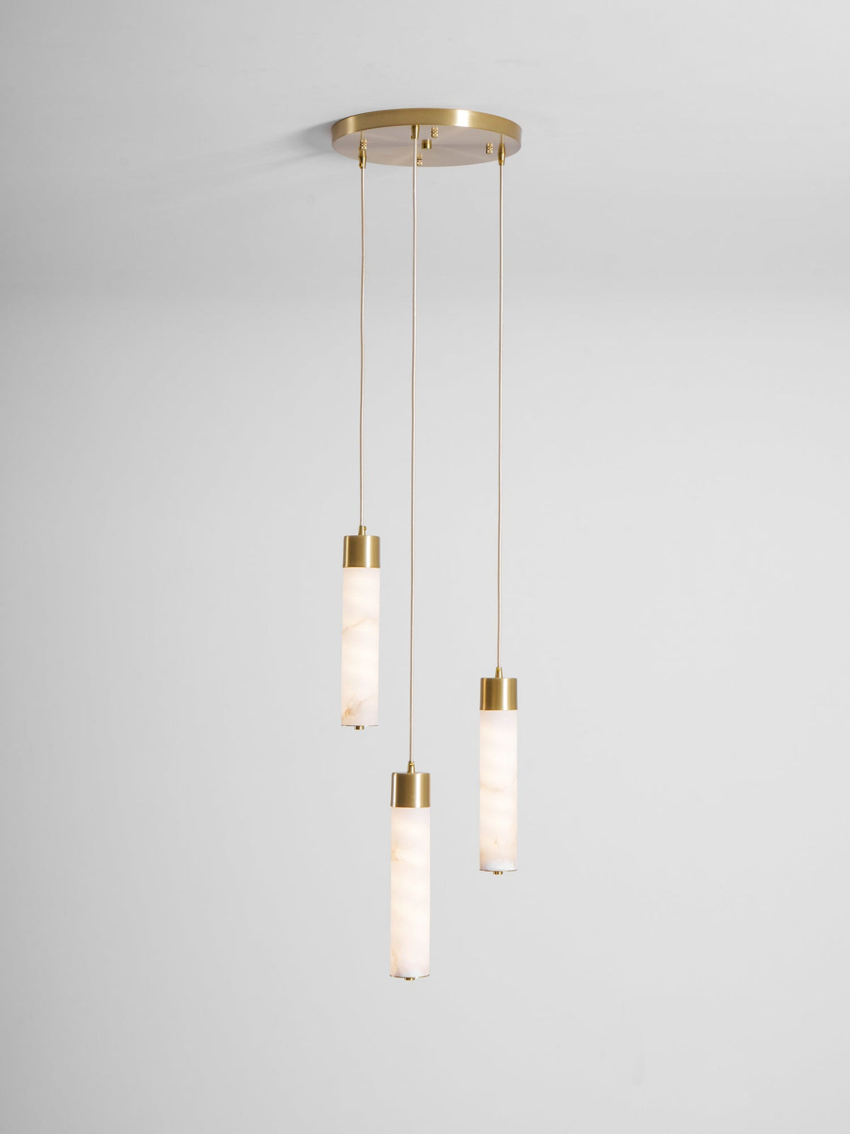 Alabaster Brass Pendant Lamp-Lighting > Pendant Lights-casanuva-casanuva