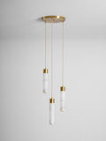 Alabaster Brass Pendant Lamp-Lighting > Pendant Lights-casanuva-casanuva