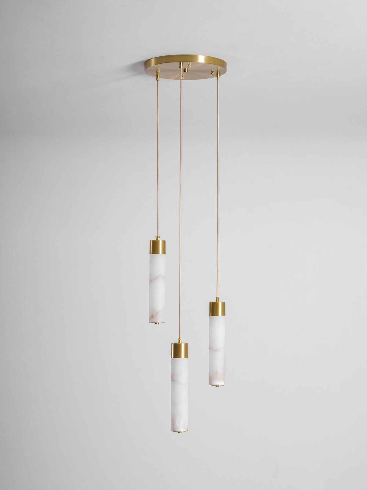 Alabaster Brass Pendant Lamp-Lighting > Pendant Lights-casanuva-casanuva