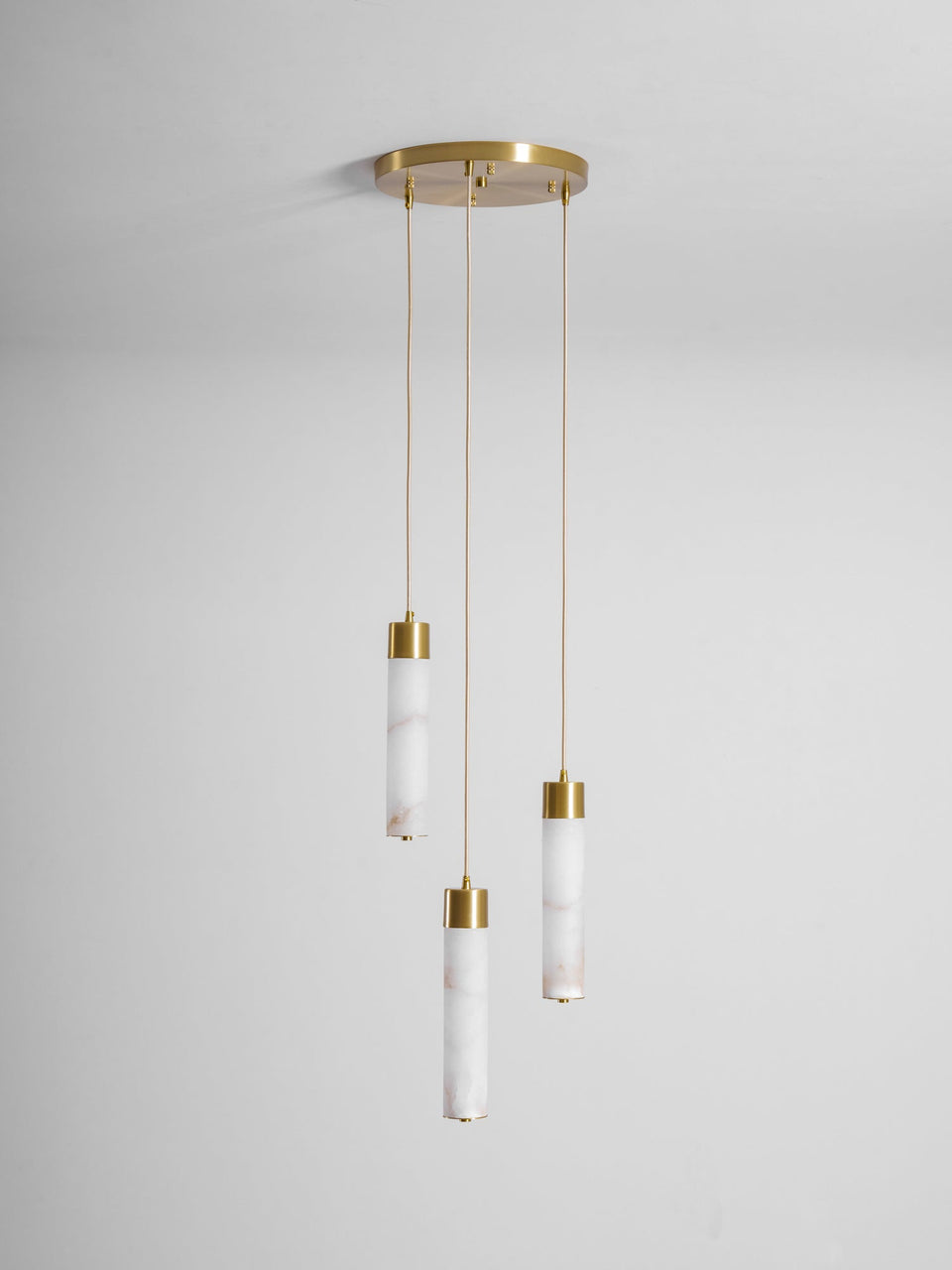 Alabaster Brass Pendant Lamp-Lighting > Pendant Lights-casanuva-casanuva
