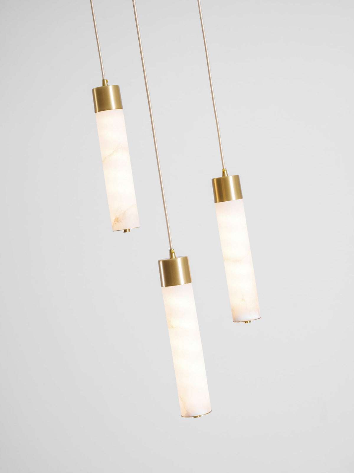 Alabaster Brass Pendant Lamp-Lighting > Pendant Lights-casanuva-casanuva