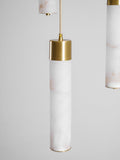 Alabaster Brass Pendant Lamp-Lighting > Pendant Lights-casanuva-casanuva