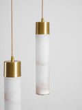 Alabaster Brass Pendant Lamp-Lighting > Pendant Lights-casanuva-casanuva