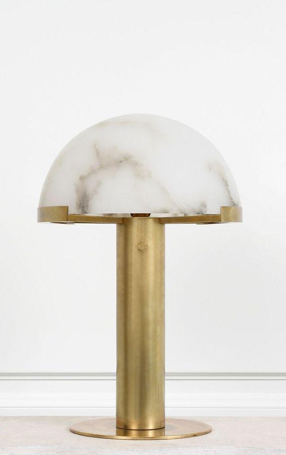 Alabaster Table Lamp with Elegant Design-Lighting > Table Lamps-casanuva-casanuva