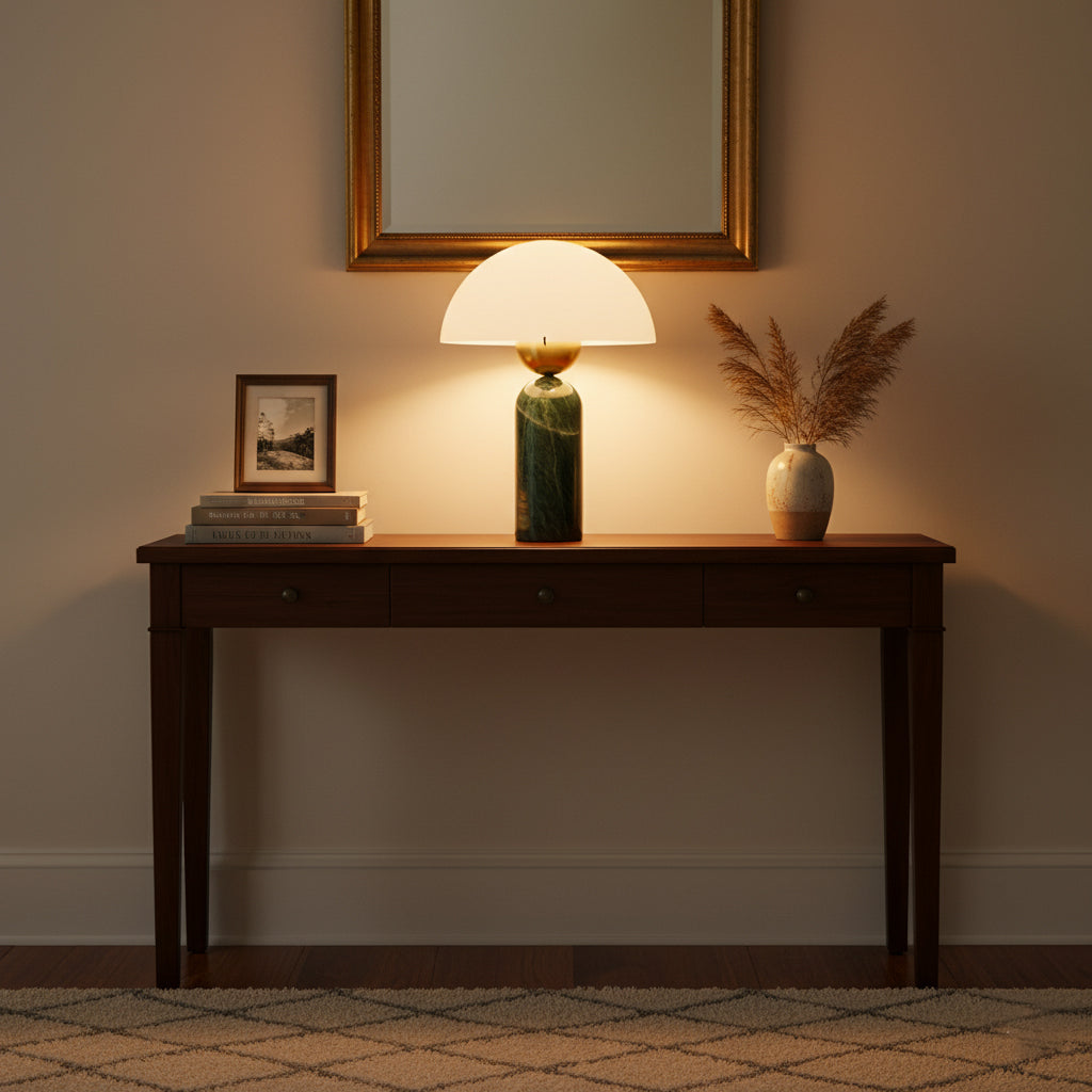 Alabaster Table Lamp with Elegant Design-Lighting > Table Lamps-casanuva-casanuva