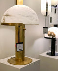 Alabaster Table Lamp with Elegant Design-Lighting > Table Lamps-casanuva-casanuva