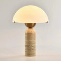 Alabaster Table Lamp with Elegant Design-Lighting > Table Lamps-casanuva-30cmx45cm-Beige Travertine-US plug-casanuva