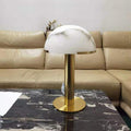 Alabaster Table Lamp with Elegant Design-Lighting > Table Lamps-casanuva-30cmx50cm-Gold & White Alabaster-American plug-casanuva