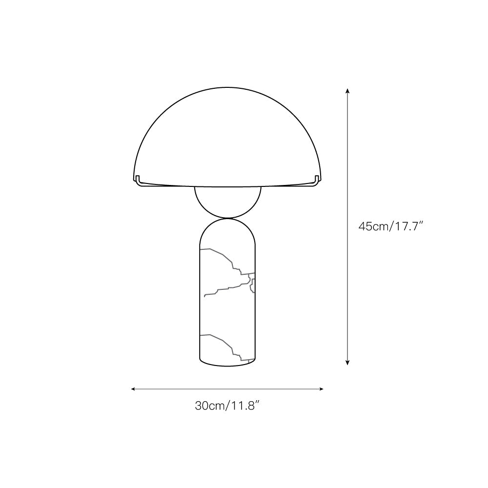 Alabaster Table Lamp with Elegant Design-Lighting > Table Lamps-casanuva-casanuva