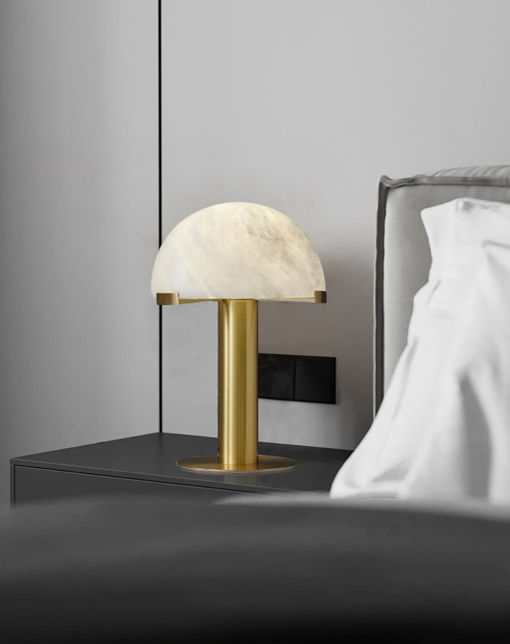 Alabaster Table Lamp with Elegant Design-Lighting > Table Lamps-casanuva-casanuva
