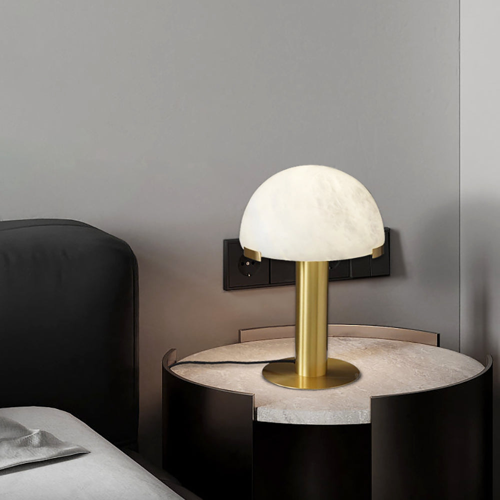 Alabaster Table Lamp with Elegant Design-Lighting > Table Lamps-casanuva-casanuva