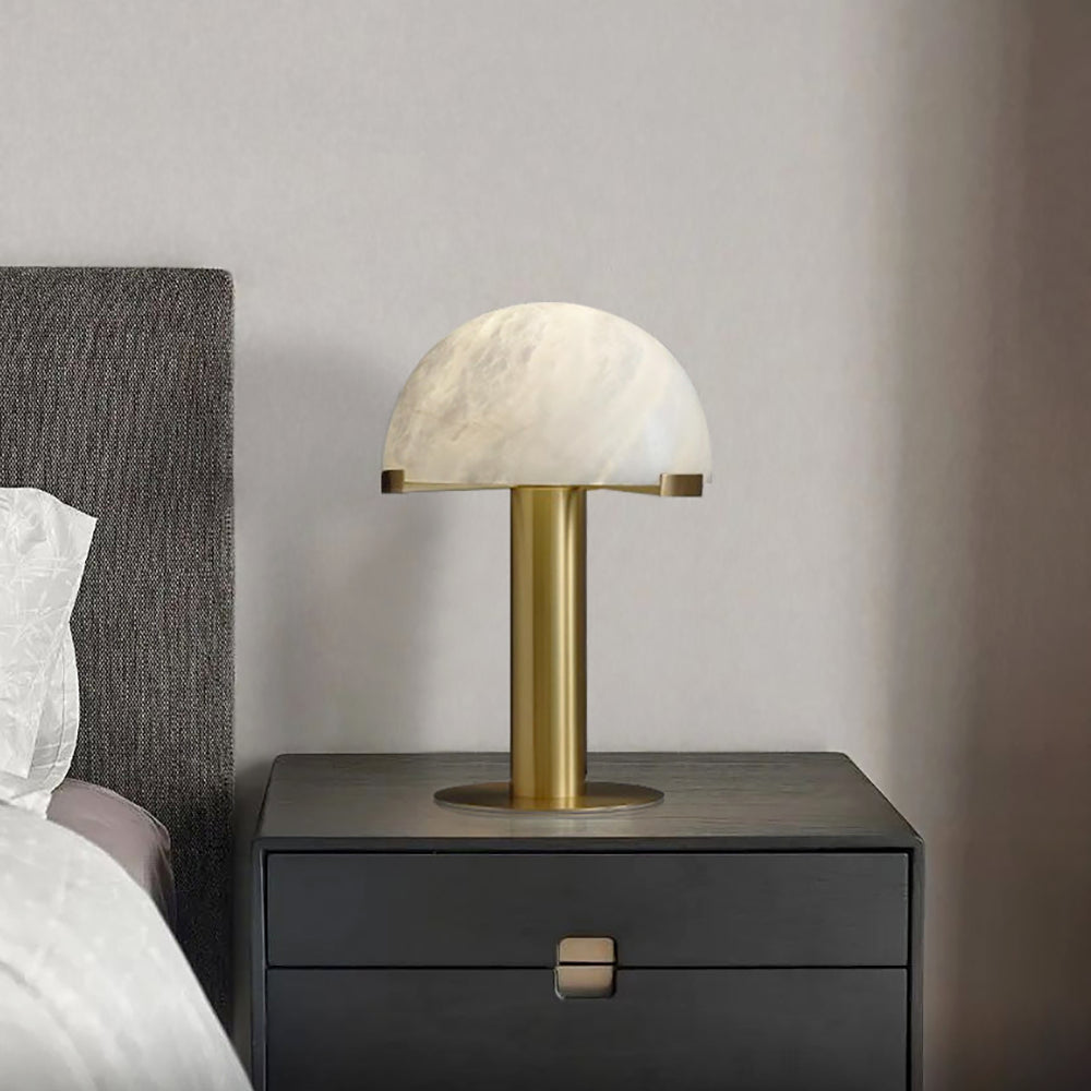 Alabaster Table Lamp with Elegant Design-Lighting > Table Lamps-casanuva-casanuva