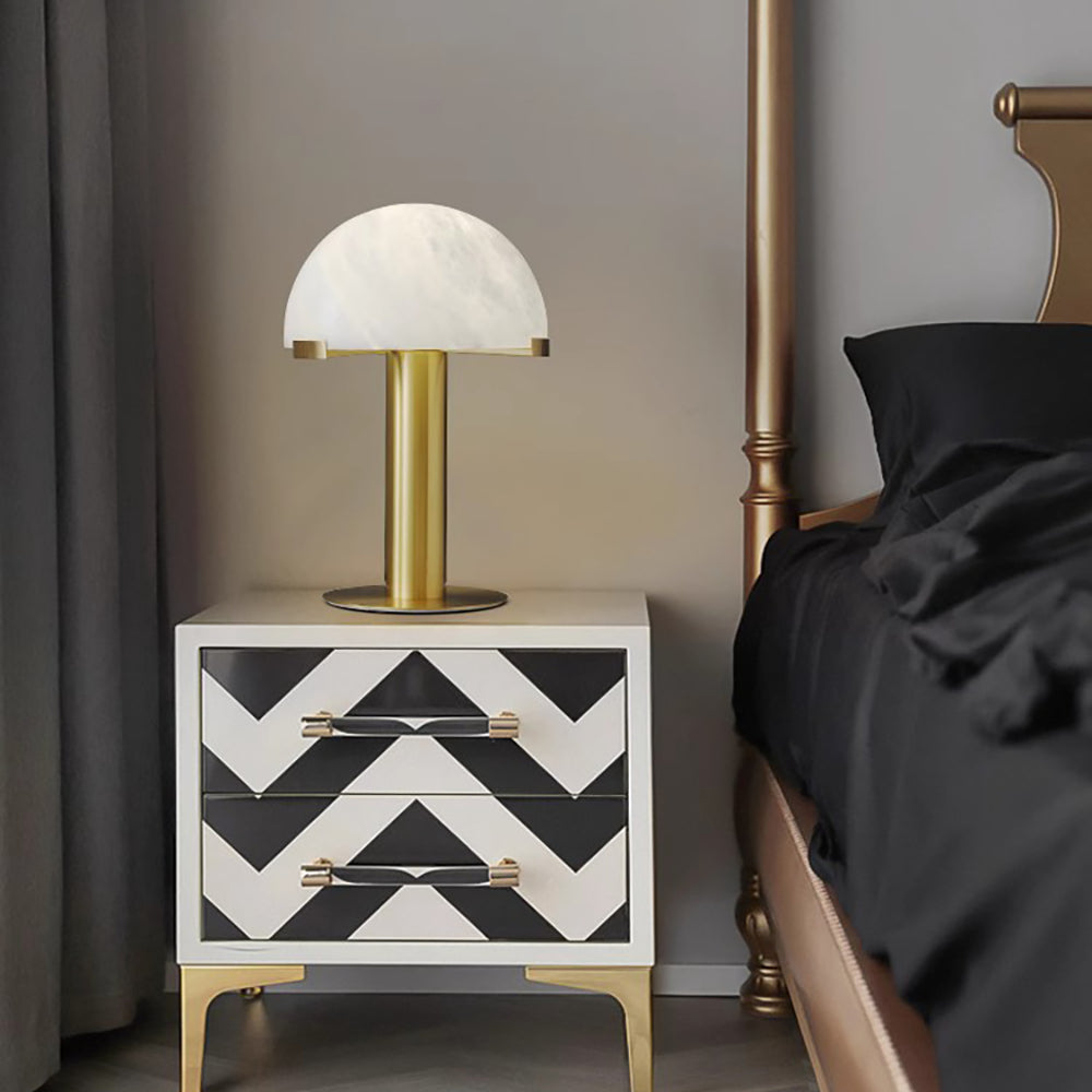 Alabaster Table Lamp with Elegant Design-Lighting > Table Lamps-casanuva-casanuva